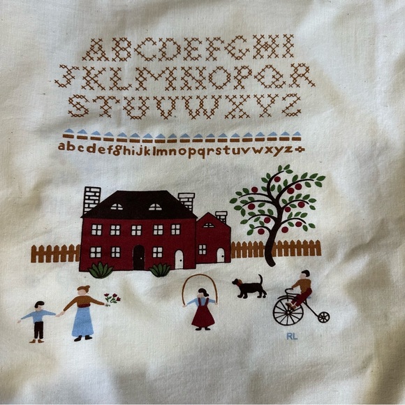 Ralph Lauren Other - Ralph Lauren Sampler Americana Alphabet Stitch King Pillowcase Set of 2 HTF